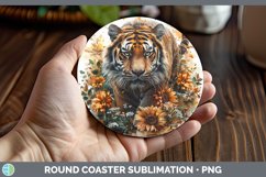 GorgeousAutumn Boho Round Coaster design.