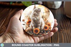 GorgeousAutumn Boho Round Coaster design.
