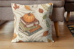 autumn book stack, cottagecore read design, cozy literary background, warm plaid paper, book lover art, library aesthetic pattern, reading nook design, wool blanket texture, vintage title art, bookworm gift pattern
