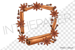 Antique Cinnamon Stick Polygon PNG fall Clipart Illust Product Image 1