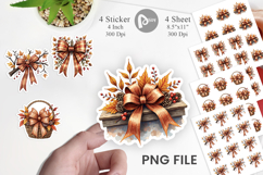 Autumn Bow Sticker Product Image 1
