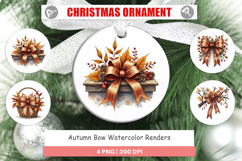 Autumn Bow Ornament Product Image 1