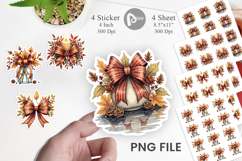 Autumn Bow Sticker Product Image 1