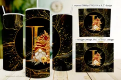 Fall Tumbler | Monogram I Autumn Gnome 20oz Tumbler Design Product Image 2