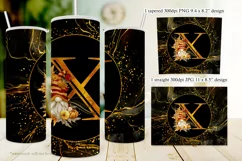 Fall Tumbler | Monogram X Autumn Gnome 20oz Tumbler Design Product Image 2