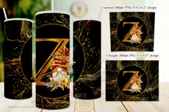 Fall Tumbler | Monogram Z Autumn Gnome 20oz Tumbler Design Product Image 2