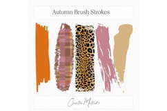 Autumn Brush Strokes Clipart Rustic Textures PNG Product Image 3