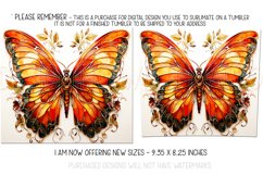 Autumn Tumbler Sublimation, Autumn Butterfly Tumbler, d1 Product Image 2