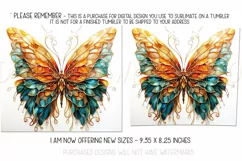 Autumn Tumbler Sublimation, Autumn Butterfly Tumbler, d11 Product Image 2