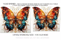 Autumn Tumbler Sublimation, Autumn Butterfly Tumbler, d12 Product Image 2