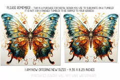Autumn Tumbler Sublimation, Autumn Butterfly Tumbler, d2 Product Image 2