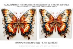 Autumn Tumbler Sublimation, Autumn Butterfly Tumbler, d3 Product Image 2