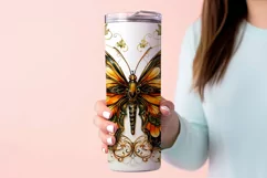 Autumn Tumbler Sublimation, Autumn Butterfly Tumbler, d4 Product Image 3