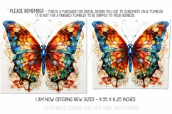 Autumn Tumbler Sublimation, Autumn Butterfly Tumbler, d5 Product Image 2