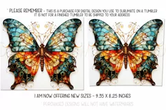 Autumn Tumbler Sublimation, Autumn Butterfly Tumbler, d6 Product Image 2