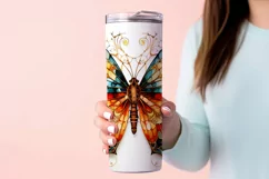 Autumn Tumbler Sublimation, Autumn Butterfly Tumbler, d6 Product Image 3