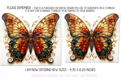 Autumn Tumbler Sublimation, Autumn Butterfly Tumbler, d7 Product Image 2