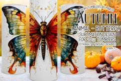 Autumn Tumbler Sublimation, Autumn Butterfly Tumbler, d8 Product Image 1