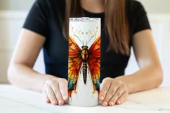 Autumn Tumbler Sublimation, Autumn Butterfly Tumbler, d8 Product Image 3