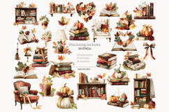 GlamArtZhanna, Autumn clipart, Autumn clip art, Fall clipart, Fall clip art, Autumn reading png, Autumn reading image, Autumn library png, Autumn books png, Autumn books clipart, Reading clipart, Book lover clipart, Reading girl png, Books illustration