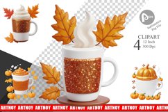 Clipart Autumn Coffee Mug Product Image 1