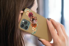 Autumn colors floral golden frames and bouquets graphics. Product Image 11