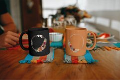 Autumn colors floral rose gold frames and bouquets graphics. Product Image 6