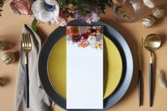 Autumn colors floral rose gold frames and bouquets graphics. Product Image 8