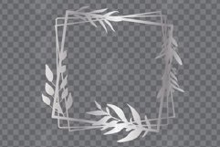 Autumn colors floral silver frames and bouquets graphics. Product Image 14