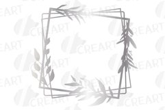 Autumn colors floral silver frames and bouquets graphics. Product Image 10