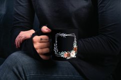 Autumn colors floral silver frames and bouquets graphics. Product Image 4