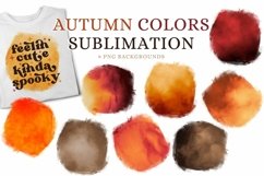 Autumn Colors Sublimation Background Splashes for Fall Art Product Image 1