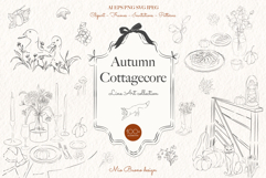Autumn Cottagecore - Fall Line Art Product Image 1
