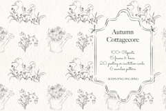 Autumn Cottagecore - Fall Line Art Product Image 3