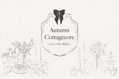Autumn Cottagecore - Fall Line Art Product Image 18
