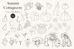 Autumn Cottagecore - Fall Line Art Product Image 8