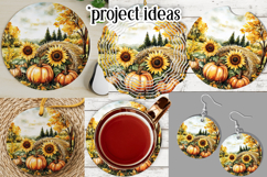 Autumn Wind Spinner, Country Farm Scene Round Design, d2 Product Image 3