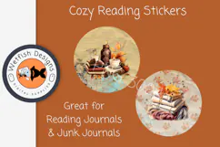 Autumn Fall Cozy Reading Stickers Product Image 4