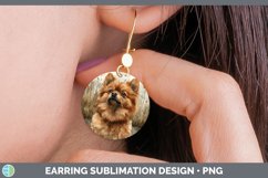 GorgeousAutumn Dogs Round Earrings design.