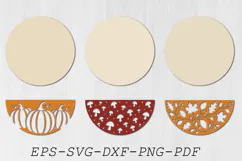 Autumn Door Hanger SVG, Fall Door Hanger SVG Product Image 2