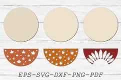 Autumn Door Hanger SVG, Fall Door Hanger SVG Product Image 3