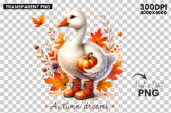 autumn goose clipart, fall pumpkin png, goose sublimation design, farmhouse autumn clipart, rustic fall goose png, cozy autumn design, thanksgiving goose clipart, pumpkin goose sublimation, cute fall animal png, autumn dreams clipart