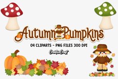 Autumn Fall Clip Arts, thanksgiving illustrations, graphics Product Image 1