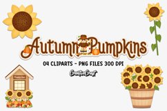 Autumn Fall Clip Arts, thanksgiving illustrations, graphics Product Image 1