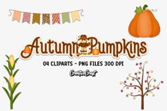 Autumn Fall Clip Arts, thanksgiving illustrations, graphics Product Image 1