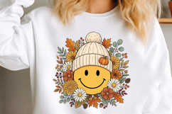 Autumn Fall Smiley Face PNG Product Image 3