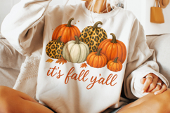 It&#039;s Fall Y&#039;all Png, Pumpkins PNG, Fall PNG, Autumn PNG Product Image 3