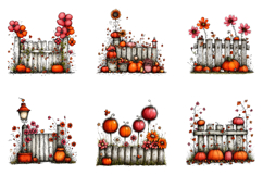 Autumn Fence Clipart Bundle Product Image 5