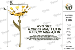 3D Flower Laser Cut. Floral Home Decor SVG Product Image 2