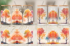 Autumn Foliage Glass Can Wraps Product Image 3